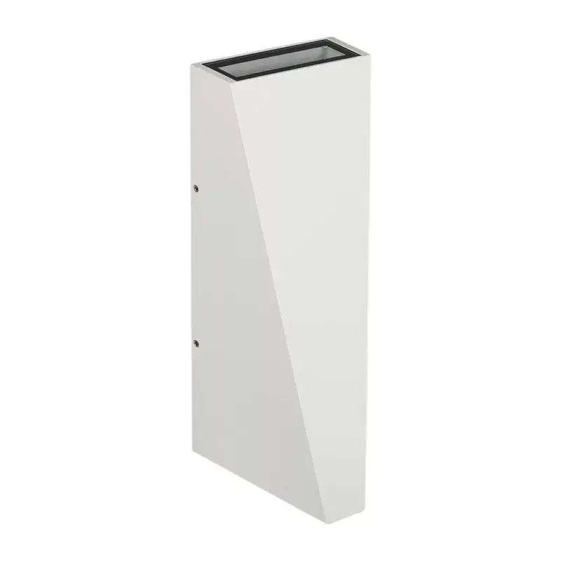 LED fali lámpa kétirányú háromszög alakú fény, 6w, 3000K, meleg fehér, 450lm, 120°, fehér, CRI>80, IP65, V-TAC, 218295 Nézd meg most