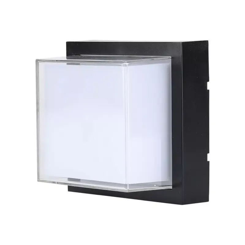 Kültéri LED fali lámpa, 12w, 4000K, természetes fehér, 1280lm, 150°, fekete, CRI>80, IP65, V-TAC, 218544 Árcsökkenés