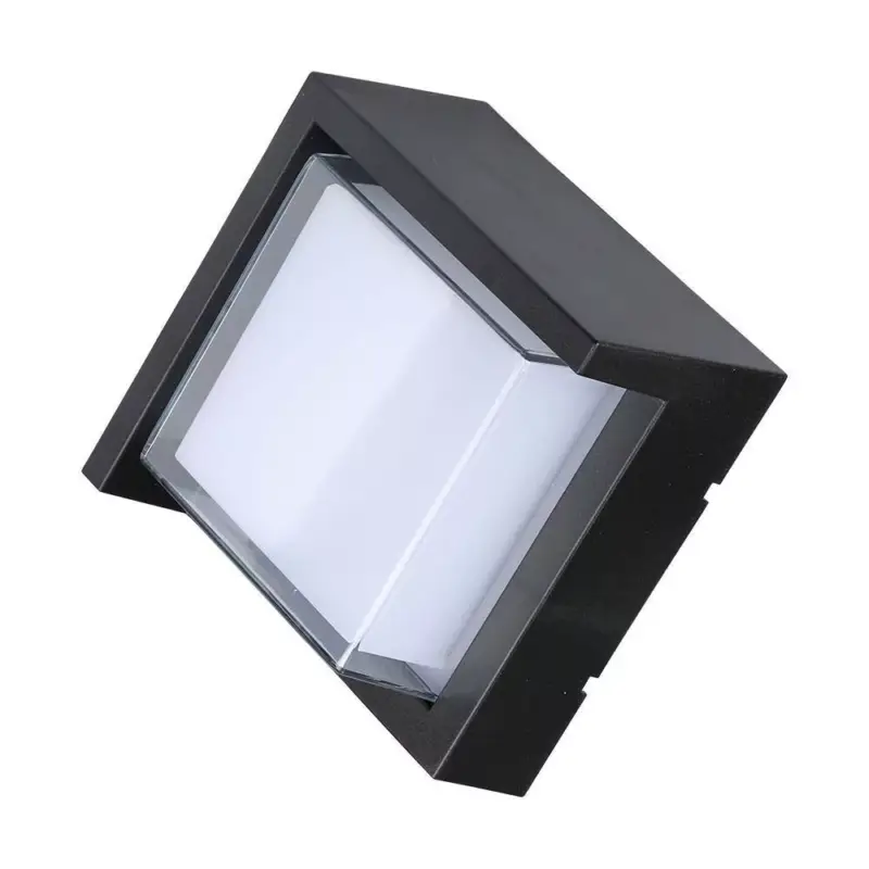 Utolsó esély Kültéri LED fali lámpa, 7w, 3000K, meleg fehér, 670lm, 110°, fekete, CRI>80, IP65, V-TAC, 218610