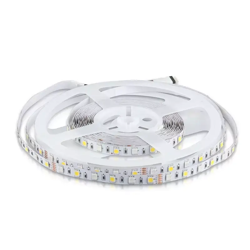 Beltéri LED szalag, 8 w, 6400K, hideg fehér, 357 lm/m, 12V, 120°, CRI>80, V-TAC, 212159 Prémium