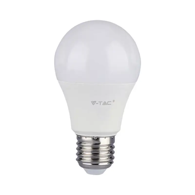 Gyors szállítás LED izzó E27, 10,5w, 3000K, meleg fehér, 1055lm, 200°, fehér, CRI>80, V-TAC, 217350