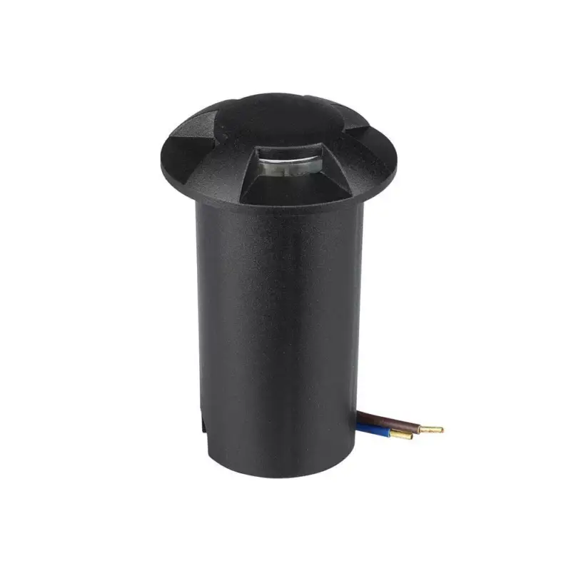 Alacsony ár Kültéri taposólámpa, 1w, 6400K, hideg fehér, 50lm, 180°, fekete, CRI>80, IP67, V-TAC, 211472