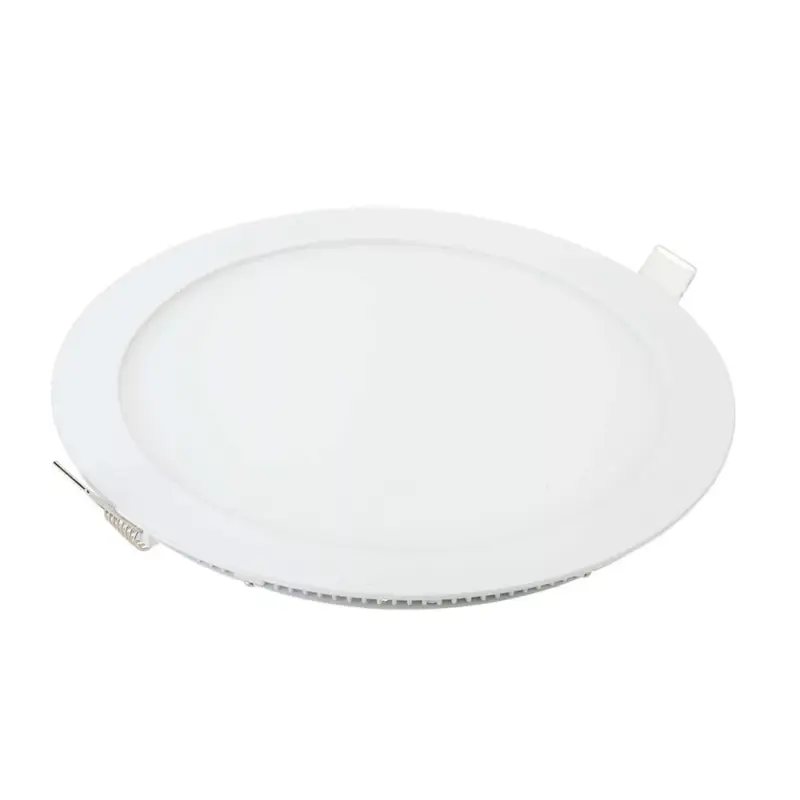 Biztonságos fizetés LED mini panel prémium kerek, süllyesztett, 18w, 2700K, meleg fehér, 1400lm, 120°, fehér, CRI>80, V-TAC, 214860