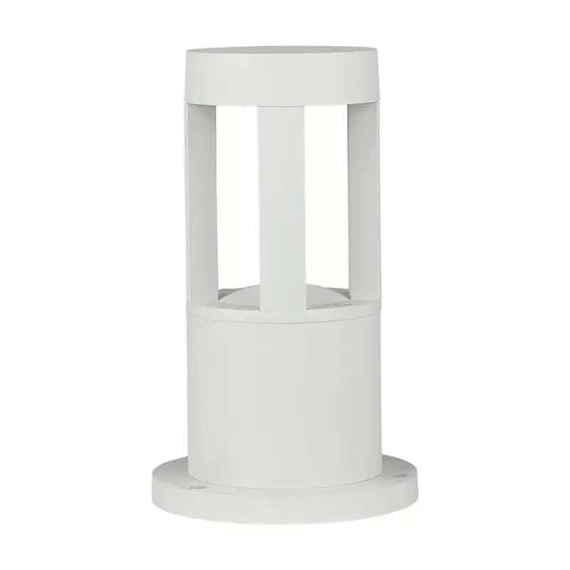 Kültéri 25 cm-es oszloplámpa, 10w, 4000K, természetes fehér, 1000lm, 110°, fehér, CRI>80, IP65, V-TAC, 128317 Újdonság