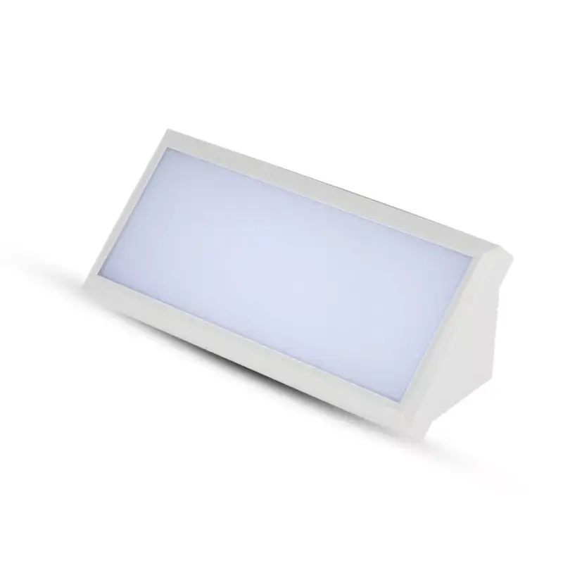 Azonnali szállítás Kültéri LED fali lámpa, 12w, 4000K, természetes fehér, 1250lm, 110°, fehér, CRI>80, IP65, V-TAC, 6814