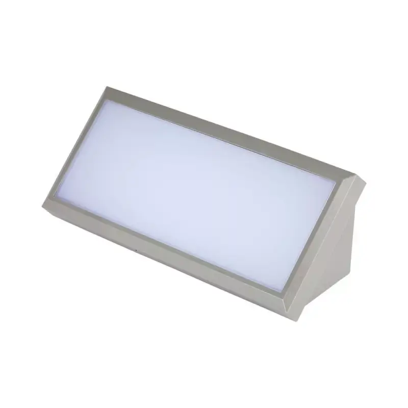 Olcsó Kültéri LED fali lámpa, 12w, 6400K, hideg fehér, 1250lm, 110°, szürke, CRI>80, IP65, V-TAC, 218235