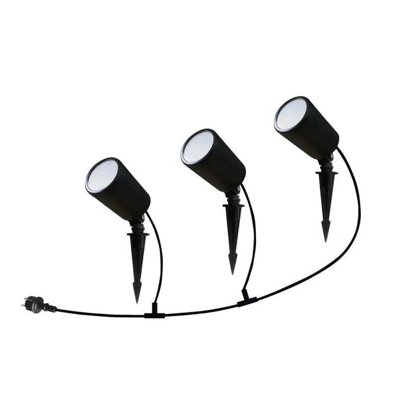 Legjobb ár SMART leszúrható LED kültéri lámpa, 7w, RGB+CCT, 520lm, 70°, fekete, IP65, V-TAC, 3015