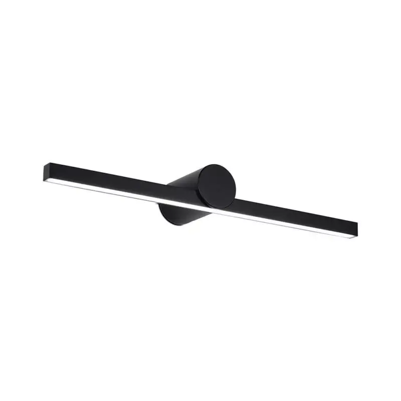 Fali tükör lámpa, 10w, 4000K, természetes fehér, 1530lm, 180°, fekete, CRI>80, IP65, V-TAC, 405841 Outlet
