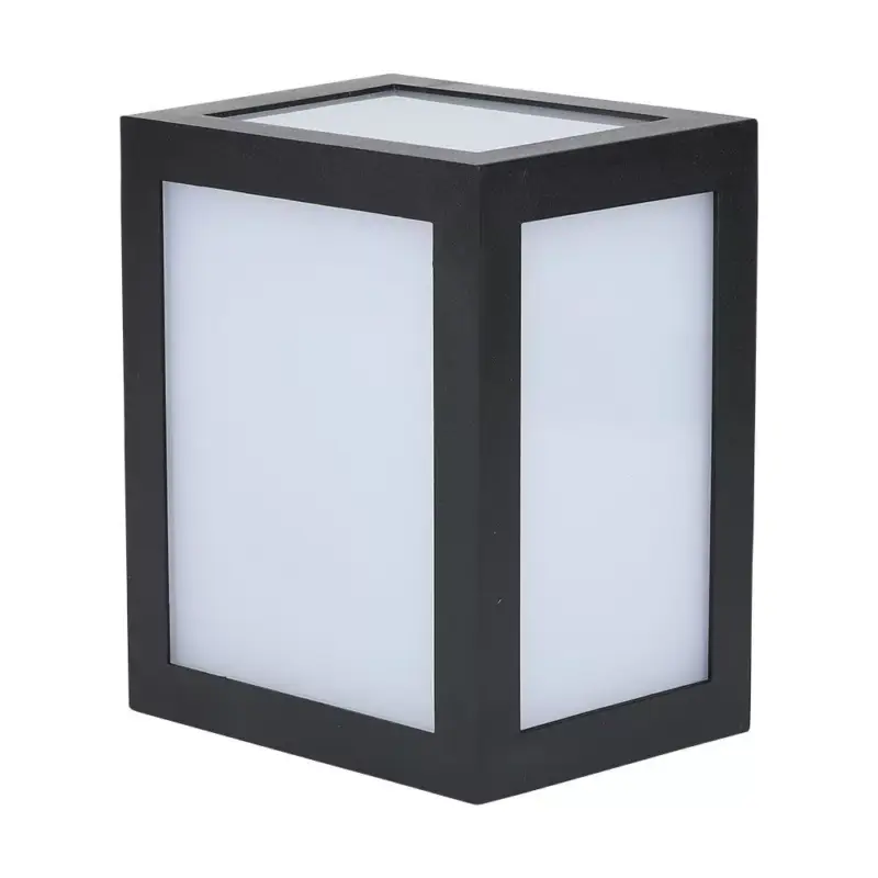 Ajánlat Kültéri LED fali lámpa négyzet alakú, 12w, 3000K, meleg fehér, 1350lm, 170°, fekete, CRI>80, IP65, V-TAC, 218340