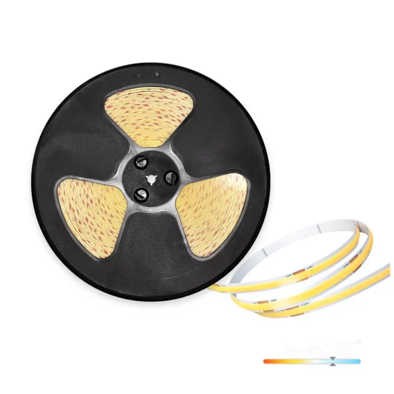 LED szalag TRAMO 320 COB 50m 6500K 24V IP20 Kobi Prémium, 5W, hideg fehér, 525lm, CRI≥90, KOBI-003819 Legnépszerűbb