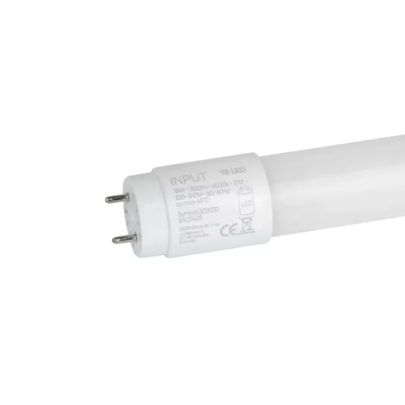 LED fénycső NANO T8 G13 6500K 18W 1820lm 230V 270° 120cm PC LITE, hideg fehér, CRI≥80, LED line, LL-216754 Utolsó esély