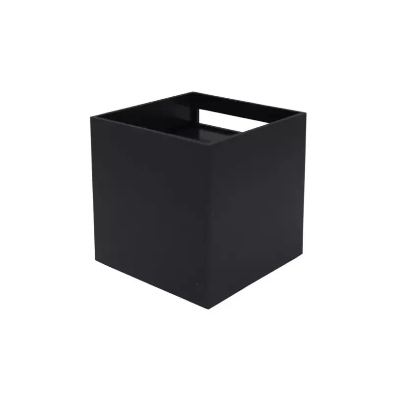 LED fali lámpatest 2x3W 3000K IP65 fekete CUBE, 6W, meleg fehér, 450lm, CRI≥80, LED line, LL-478146-II Prémium
