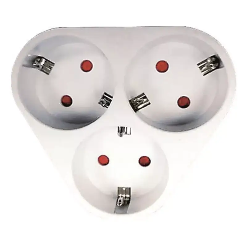 Földelt hálózati 3-as dugaljzat 16A 220-240V, Eurolamp, 635663 Újdonság