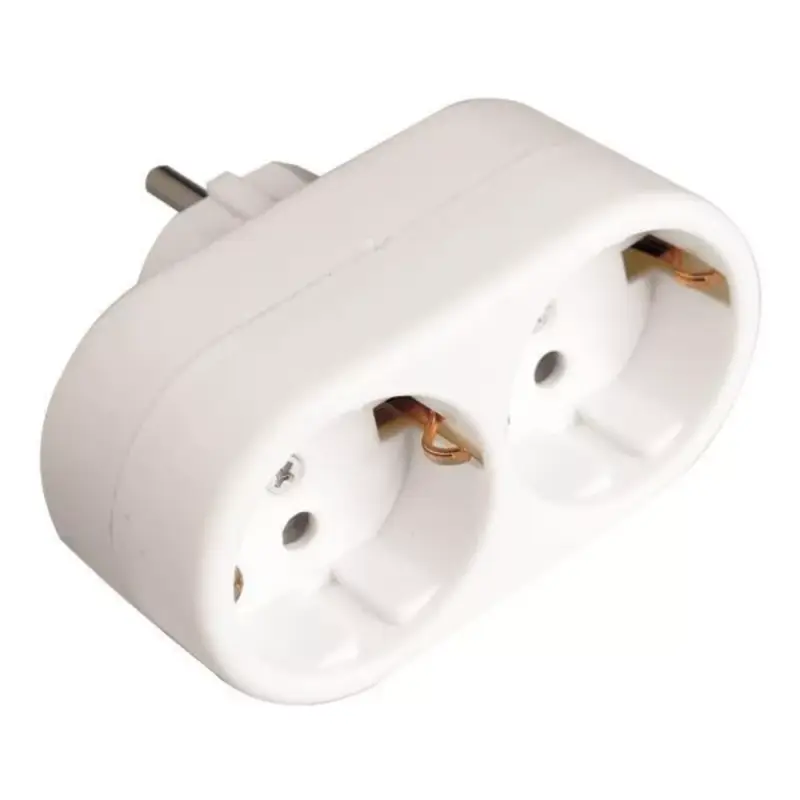 Rendeld meg most Földelt hálózati 2-es dugaljzat 16A 220-240V, Eurolamp, 341397