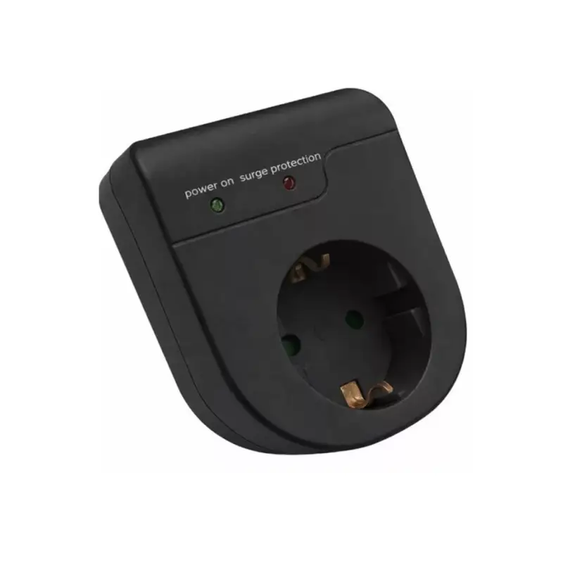 Túlfeszültségvédő adapter dugvillával SURGIO 16A 250V 3500W fekete gyerekzárral 8002960 VITO Vedd meg most
