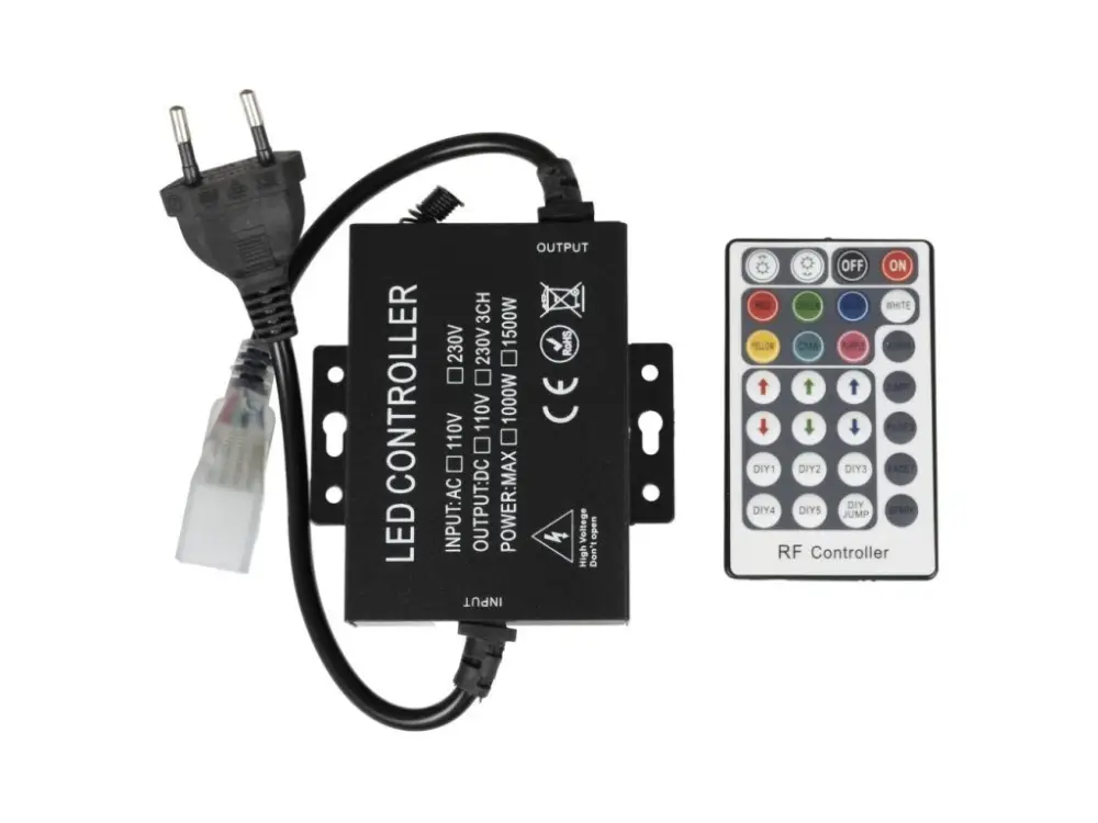 Szuper ajánlat RGB vezérlő LED-szalagokhoz, 230V
