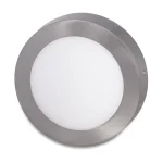 Ezüst rögzíthető LED-panel, gömbölyű, 225mm, 18W Biztonságos fizetés