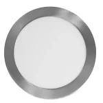 Expressz kézbesítés Ezüst süllyeszthető LED-panel, gömbölyű, 225mm, 18W