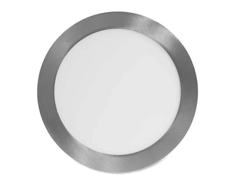 Expressz kézbesítés Ezüst süllyeszthető LED-panel, gömbölyű, 225mm, 18W