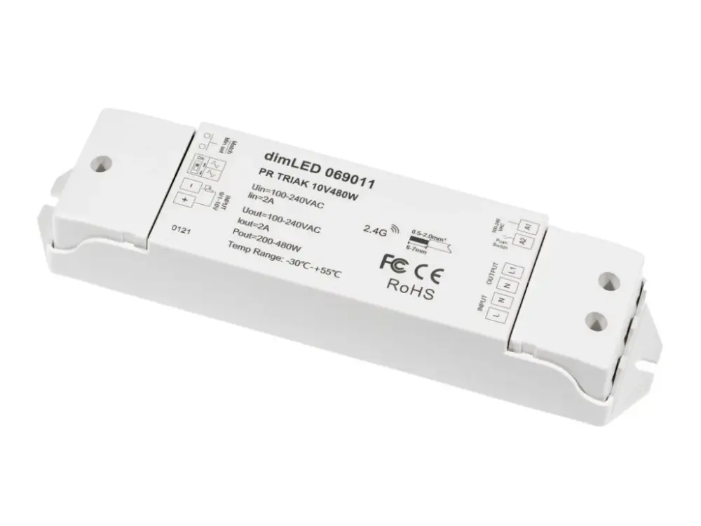 Olcsó DimLED 480W triakos fényerő-szabályozó LED-lámpákhoz, 230V