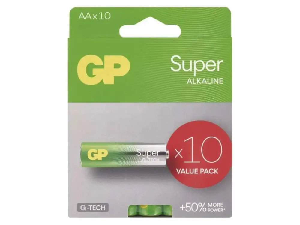 GP Super AA (LR6) alkáli elem, 10 db Olcsóbb