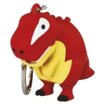 Biztonságos fizetés LED-kulcstartó T-Rex mintával