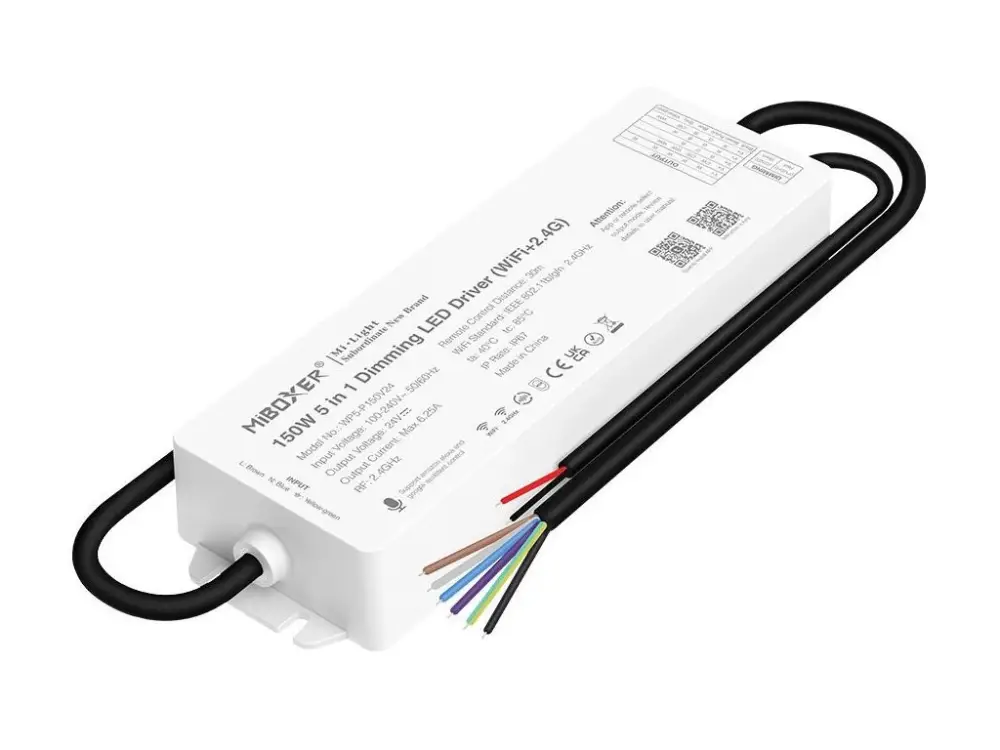 Népszerű Mi-Light MiBoxer WIFI + RF tápegység integrált 5V1 24V 150W-os vezérlőegységgel LED csíkokhoz