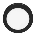 Fekete rögzíthető LED-panel, gömbölyű, 120mm, 6W Kihagyhatatlan ajánlat