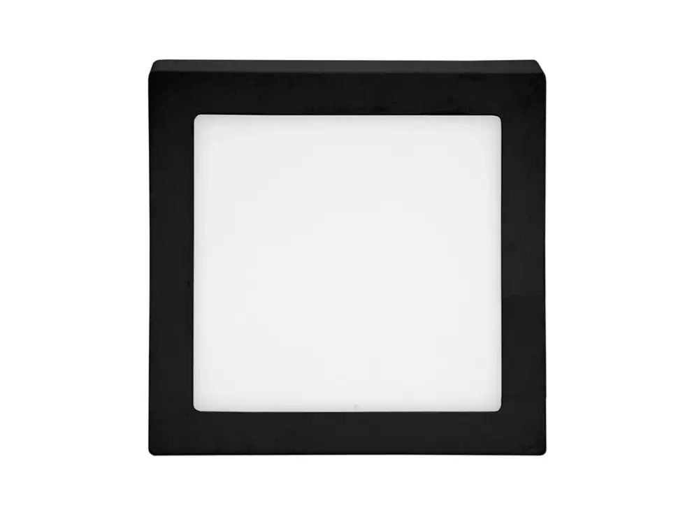Árcsökkenés Fekete rögzíthető LED-panel, szögletes, 120 x 120mm, 6W