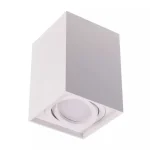 Azonnal elérhető Fehér szögletes rögzíthető lámpatest GU10-es LED égőkhöz, felnyitható