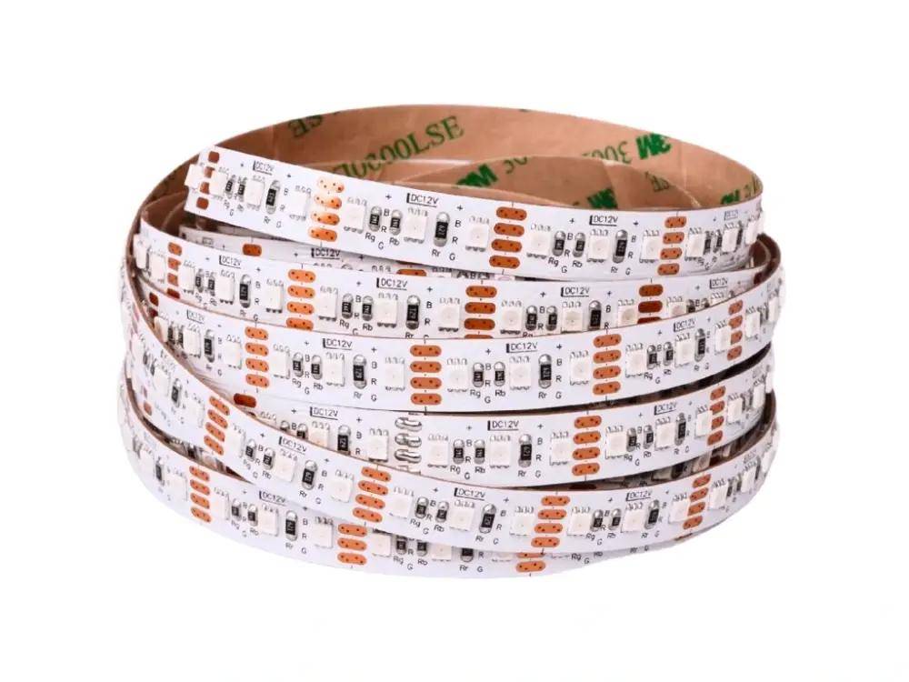 RGB LED-szalag 120LED/m 14,4W/m 12V védelem nélkül IP20 Végkiárusítás