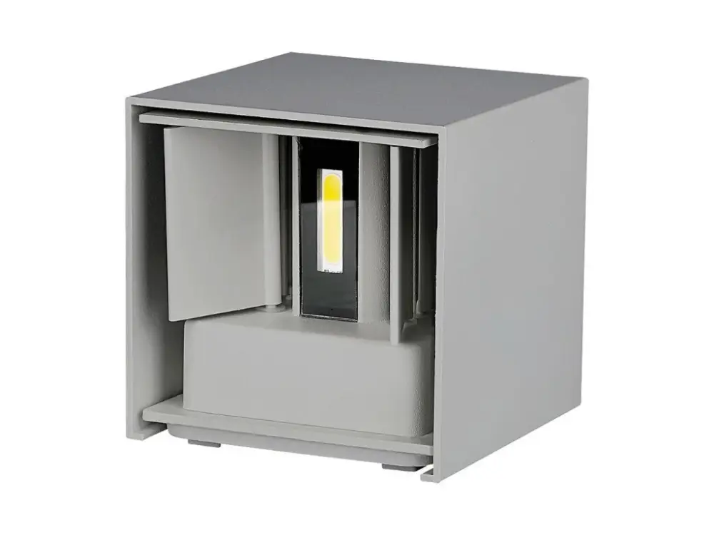 Vedd meg most Szürke LED-homlokzatvilágítás, szögletes, 5W, IP65