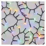 LED karácsonyi fényfüzér - süni, 8m, többszínű, időzítő Szuper akció