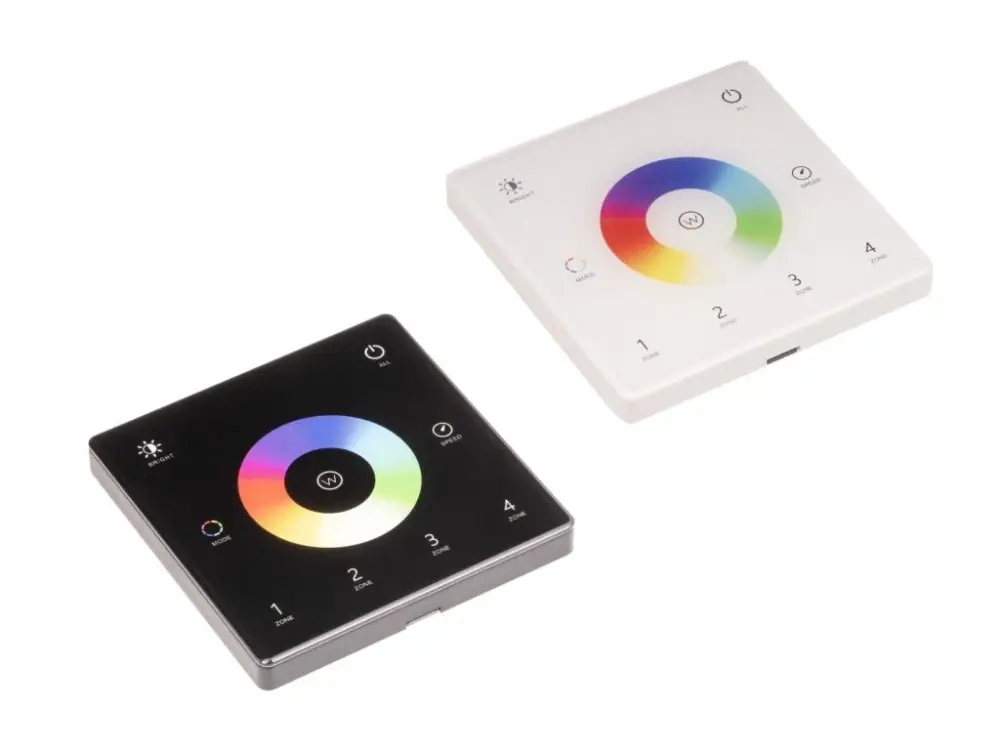 DimLED vezeték nélküli, falra szerelhető RGB és RGBW vezérlő, SLIM, 4-csatornás Kihagyhatatlan ajánlat