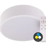 SMART TUYA Fehér LED mennyezeti lámpa kerek 400mm 36W CCT távirányítóval Kiárusítás