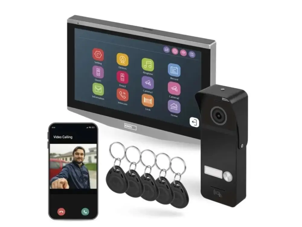 Biztonságos fizetés GoSmart IP-750A WiFi-s otthoni videótelefon szett
