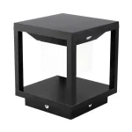 Árcsökkenés Fekete LED-es kerti napelemes lámpa mozgásérzékelővel 163mm 2W IP65