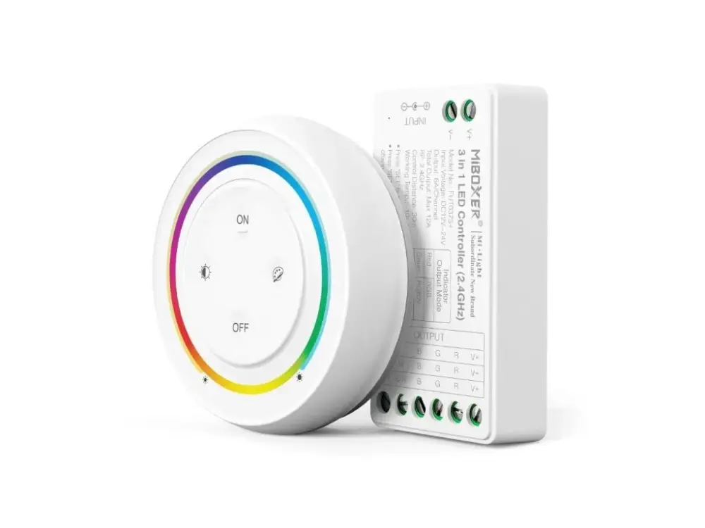 Gyors kiszállítás Mi-Light RF vezérlő és vevő készlet 3 az 1-ben RGB, RGBW, RGB+CCT LED szalagokhoz