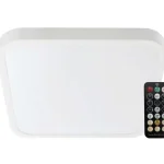Fehér felületre szerelhető Plano négyzet alakú LED lámpa 295x295mm 18W IP44 mozgásérzékelős MW szenzorral és távirányítóval Vedd meg online