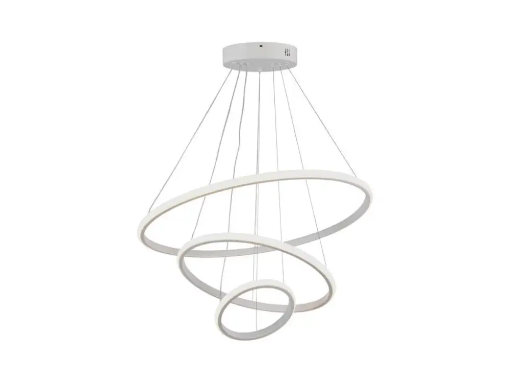 Fehér függő LED lámpa kerek 60cm 32W Expressz kézbesítés