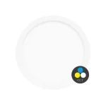 Fehér beépített LED panel kerek 225mm 6-18W CCT Rendeld meg most