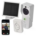 GoSmart Home vezeték nélküli akkumulátoros video csengő WiFi-vel és napelemmel Gyors kiszállítás