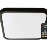 Fekete mennyezeti LED lámpa Plano négyzet alakú 420x420mm 36W IP44 Premium MW mozgásérzékelővel és távirányítóval Biztonságos fizetés