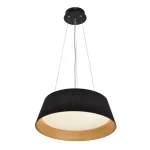 Árengedmény Fekete Umbria LED függőlámpa fa dekorral 24W