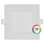Fehér beépített négyzet alakú LED panel 120 x 120mm 9W 24V RGB+CCT Ajánlat
