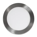Ezüst beépített LED panel kerek 175mm 12W - MINTA Akció