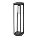 Gyors szállítás Fekete kerti oszlop Zernest E27 izzóhoz 60cm