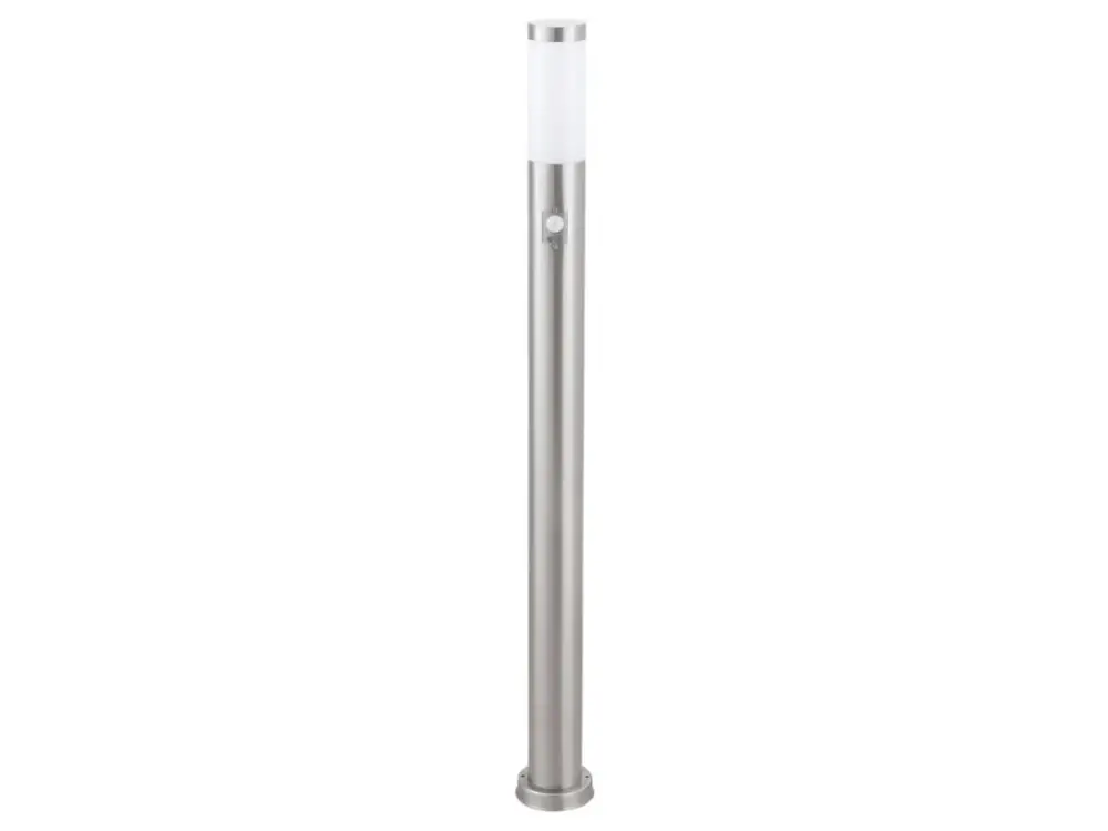 Krómozott kerti oszlop Inox Torch mozgásérzékelővel E27 izzóhoz 110cm Ne maradj le