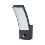 Outlet Antracit homlokzati LED lámpa mozgásérzékelővel Palanga 12W IP44