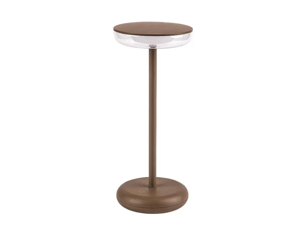 Újdonság Karamell kerti tölthető lámpa Konin 6W 26cm